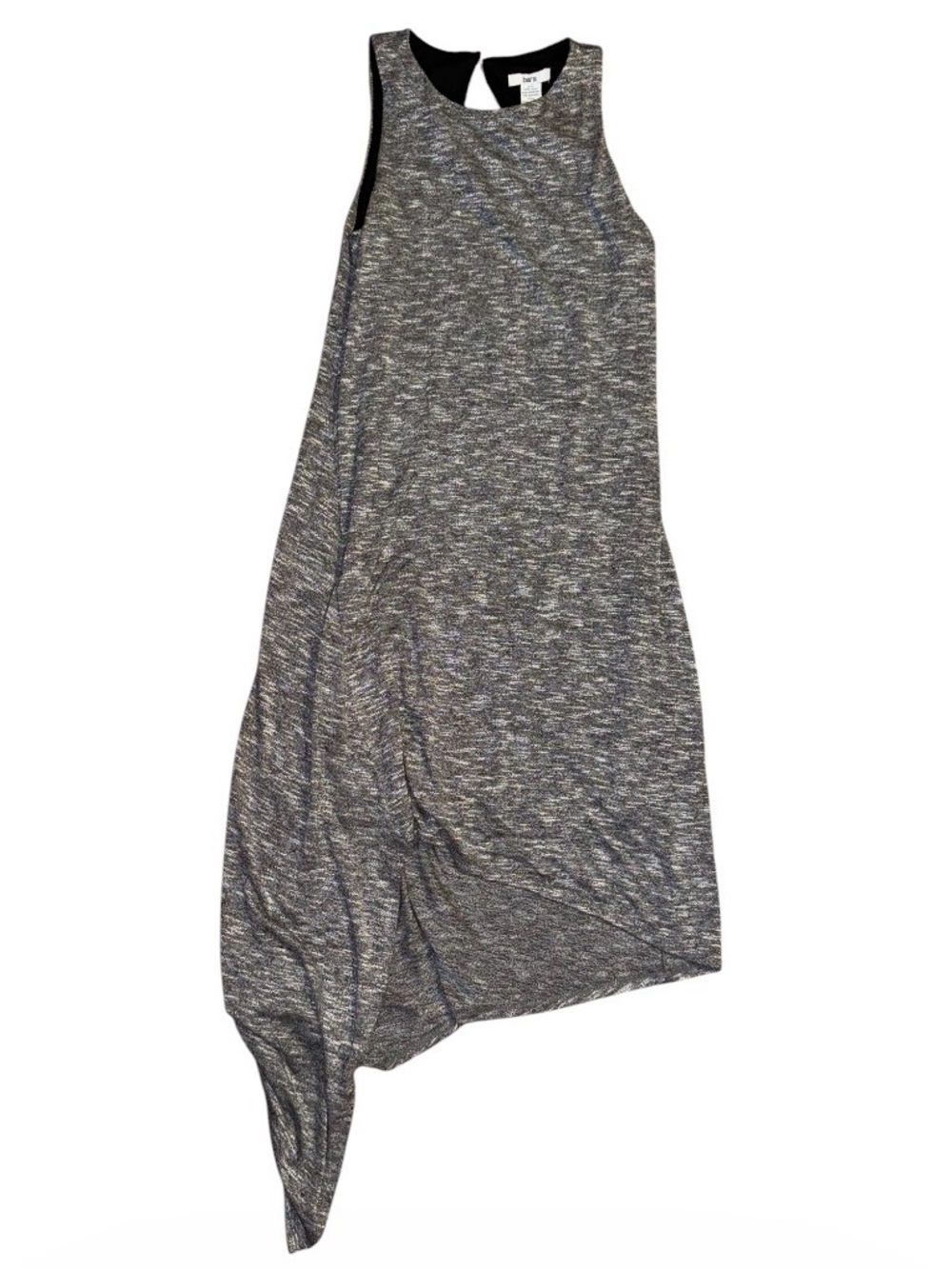 Bar III Heather Gray Asymmetrical High-Low Knit Dress